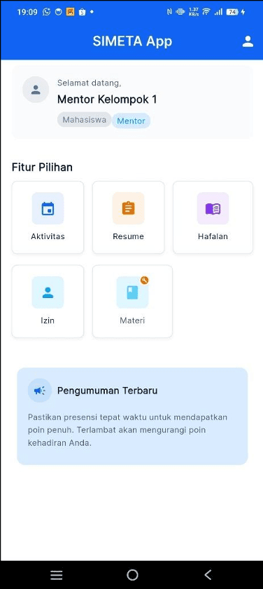 Simeta screenshot 2